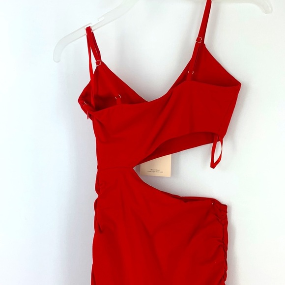 REVOLVE Superdown Darcey Ruched Mini Dress in Red Size XS - Picture 7 of 7